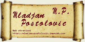 Mlađan Postolović vizit kartica